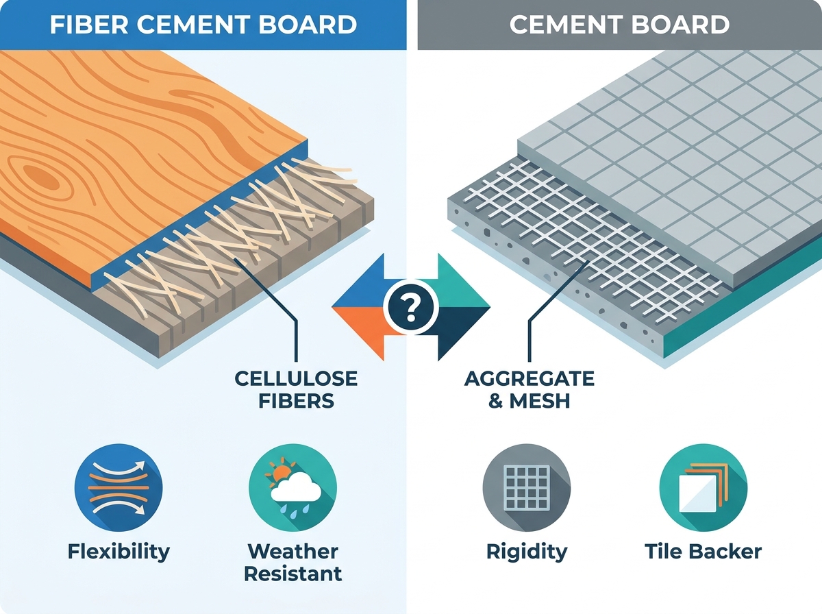 Fiber Cement Board vs Cement Board